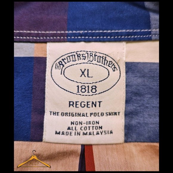 Brooks Brothers Sport Shirt - XL, Red/White/Blue Plaid **4th of July!!!** - Picture 3 of 8